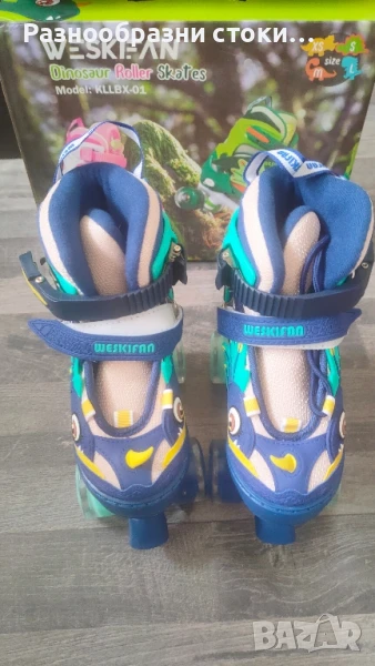 Детски ролери Weskifan Dinosaur Roller Skates, снимка 1