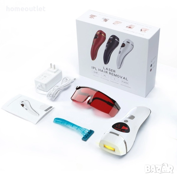 ПРОМОЦИЯ IPL епилатор за трайна епилация – 999 000 импулса HAIR REMOVAL IPL-D19 (X0011CR7JL), снимка 1