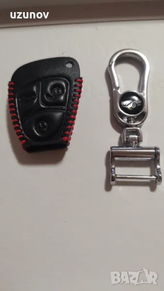 Кожен калъф - ключодържател за Мерцедес., снимка 1