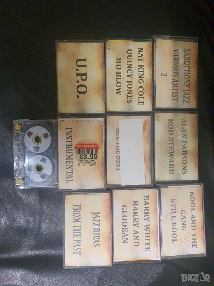 Лот от 10бр аудио касети със записи музика. Всички за 20лв. Купени от чужбина. Записите са качествен, снимка 1