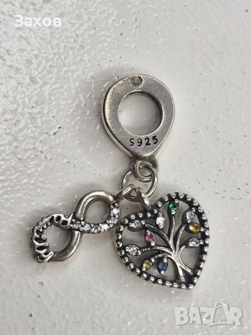 Гривна сребро с 23 броя талисмани , снимка 7 - Гривни - 53730695
