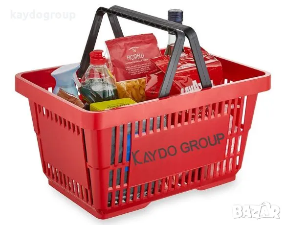 Червена кошница за пазаруване 22лт -нова,разли цветове, снимка 2 - Оборудване за магазин - 34267527