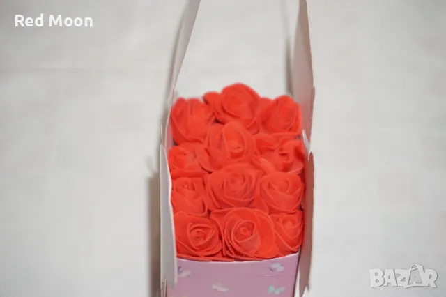 Чисто Нова Ръчно Изработена Малка Кошничка От Рози, снимка 5 - Декорация за дома - 50426507