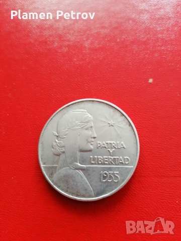 1 песо 1935 Куба , снимка 3 - Нумизматика и бонистика - 36047112