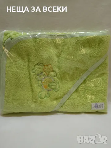 Българска бебешка хавлия с качулка 80 / 80 см / Ко хавлия /, снимка 10 - Хавлии и халати - 47855422