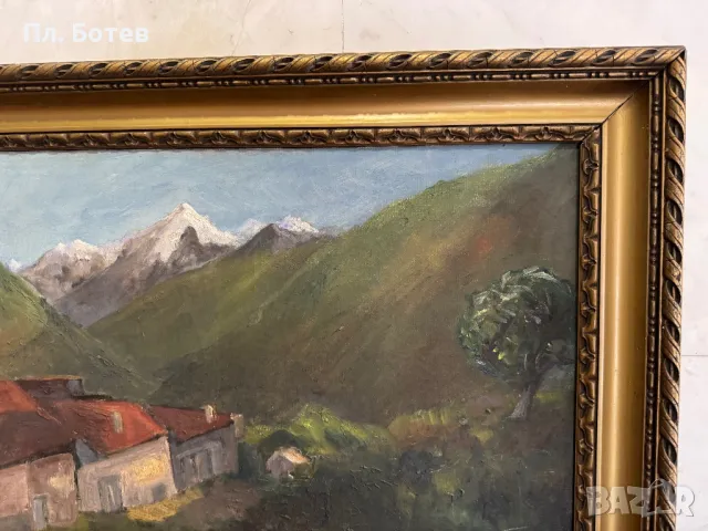 Стара маслена картина, снимка 3 - Картини - 48278573