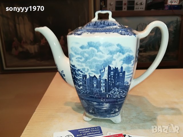 johnson bros england-порцелан ретро чайник-made in england 2504231706, снимка 1 - Антикварни и старинни предмети - 40484371