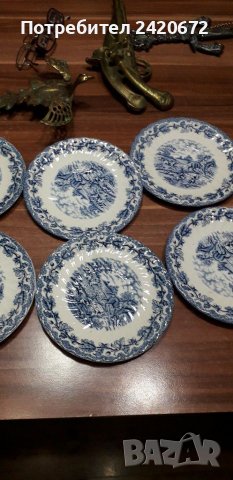 Английски  порцелан  чинии, снимка 2 - Други ценни предмети - 38684788