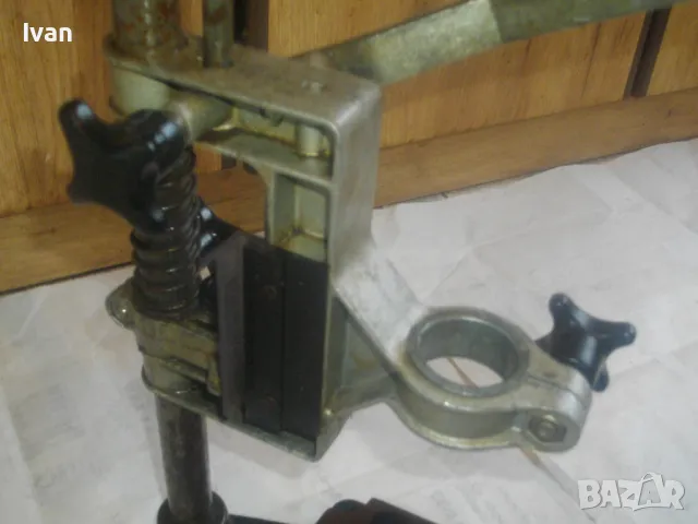 AEG BST717 WEST GERMANY МАСИВНА 6,0 кг СТОЙКА ЗА БОРМАШИНА РАБОТЕН ХОД 0-70мм СТАРО КАЧЕСТВО ФРГ, снимка 11 - Бормашини - 49132074