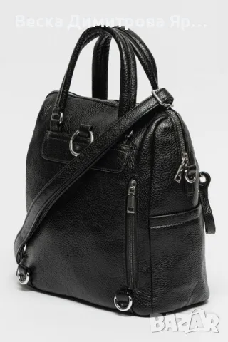 Дамска раница от еко материал с отделящи се презрамки, снимка 12 - Чанти - 49275428