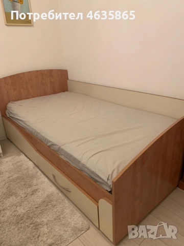 Изключително здраво легло 100/200 - като ново, снимка 2 - Спални и легла - 52488036