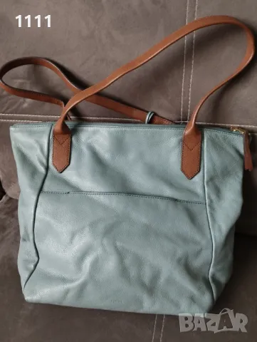 Чанта Fossil -естествена кожа., снимка 3 - Чанти - 49169799