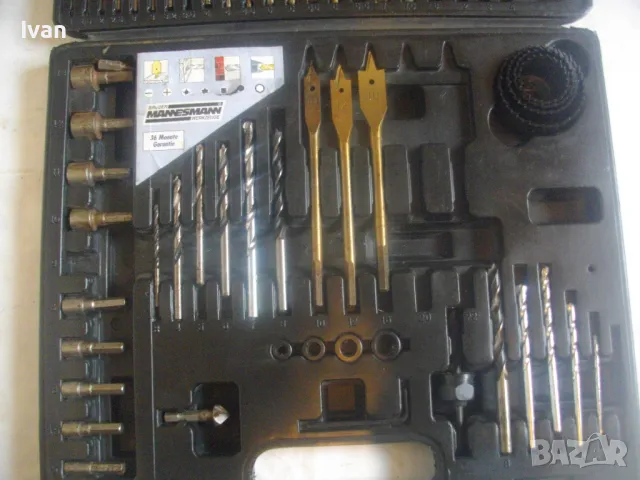 MANESMANN BOHLER НОВ НЕМСКИ НЕПЪЛЕН КОМПЛЕКТ 73 БРОЯ ИНСТРУМЕНТИ БОРКОРОНИ СВРЕДЛА БИТОВЕ БОРФРЕЗЕРИ, снимка 10 - Други инструменти - 49703459