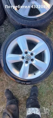 Алуминиеви джанти с гуми от Мерива Б / Meriva B 1.4 turbo 120к.с 2012г A14NEL , снимка 2 - Гуми и джанти - 55857273