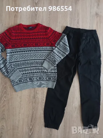 Сет за момче Lcwaikiki пуловер и дънки размер 146 см , снимка 3 - Детски комплекти - 49781396