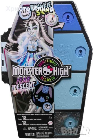 Кукла Monster High Frankie Stein с гардероб с 15 изненадващи модни аксесоара, снимка 7 - Кукли - 44160523