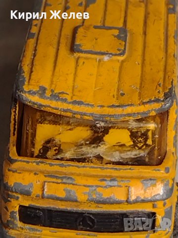 Метална количка ретро ученически автобус MERCEDES BENZ MADE IN BRITAIN 14116, снимка 5 - Колекции - 40730961