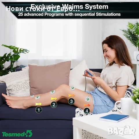 TESMED Max 830: Професионален мускулен стимулатор с TENS/EMS/, снимка 5 - Масажори - 53559928