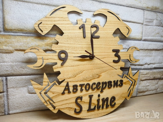 Часовник за автосервиз с текс или ваше лого персонализин подарък, снимка 3 - Аксесоари и консумативи - 51917872