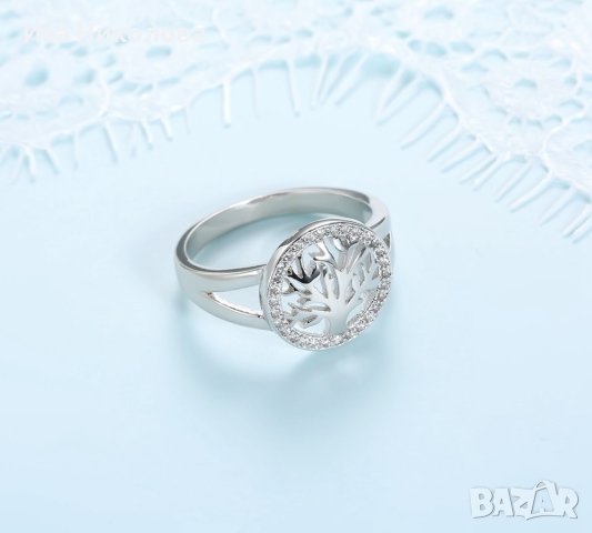Сребърен пръстен Дървото на живота, снимка 3 - Пръстени - 41637442