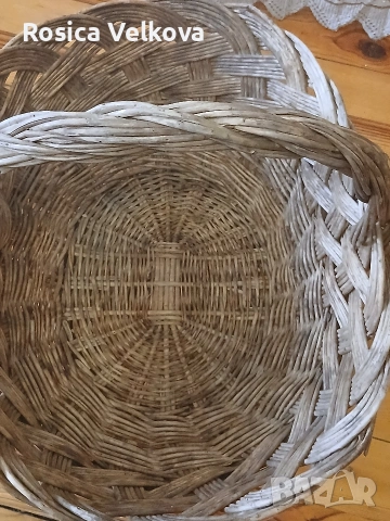 Голяма ръчно плетена кошница , снимка 5 - Декорация за дома - 53868830