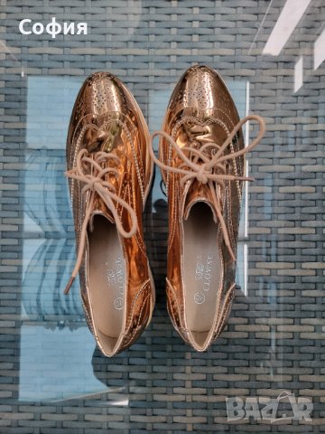 Ефектни обувки на платформа, снимка 4 - Дамски ежедневни обувки - 42517792