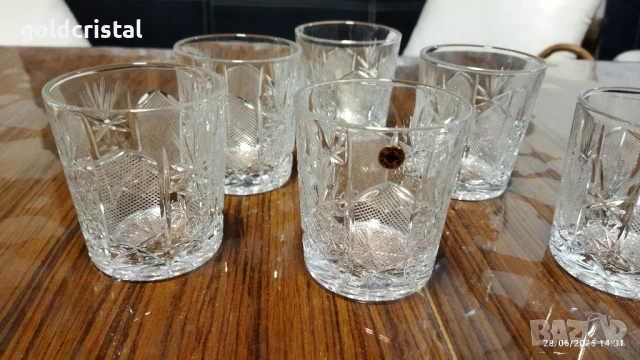 кристални чаши , снимка 5 - Антикварни и старинни предмети - 25922295