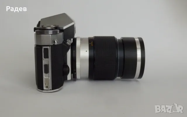 Praktica super TL + auto rinck optiek f-2.8 135mm филмов фотоапарат, снимка 3 - Фотоапарати - 47260804