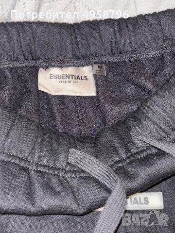 Essentials долнище - черно, снимка 4 - Спортни дрехи, екипи - 56220897