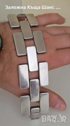 Сребърна гривна Georg Jensen 925 S Denmark 194, снимка 5 - Гривни - 55960121