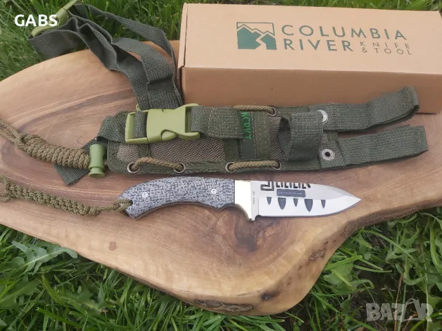 Тактически ловен нож Columbia,фултанг,кания CRKT за колан и бедро, снимка 2 - Ножове - 49660538
