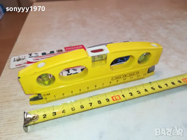 JOY COMPANY-МЕТАЛЕН НИВЕЛ С LED LASER-ВНОС SWISS 0602251004, снимка 2 - Други инструменти - 48988706