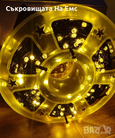1️⃣0️⃣0️⃣МЕТРА Коледни LED Лампи Diamond Crystal Диод
