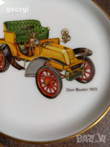 Декоративни порцеланови чинийки с ретро автомобили , снимка 3 - Декорация за дома - 39726698