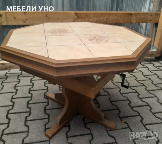 Масивна маса с повдигащ механизъм