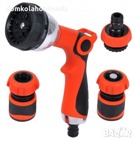 Пистолет за пръскане с 8 функции и 3 накрайника