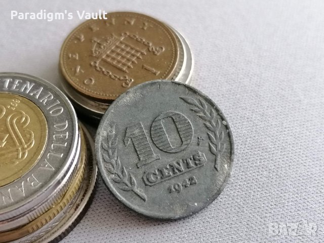 Монета - Нидерландия - 10 цента | 1942г., снимка 1 - Нумизматика и бонистика - 41225435