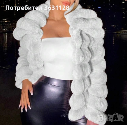 Бяло зимно палто , снимка 5 - Палта, манта - 53131492
