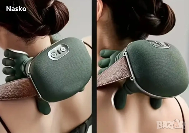 Масажор за врат и рамене 3 нива на масаж, функция за нагряване., снимка 3 - Масажори - 53218128
