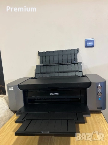 Canon pixma 100 Pro + кашон с мастила и аксесоари