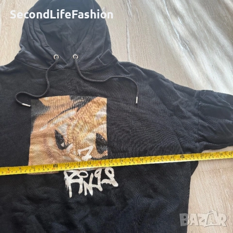 Дамски суичър с качулка овърсайзър Ariana Grande 7 Rings размер M, H&M, снимка 4 - Суичъри - 53505552