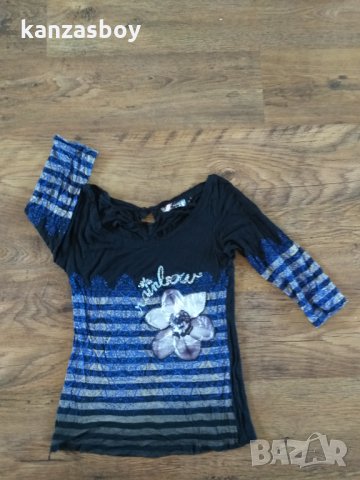 desigual - страхотна дамска блуза , снимка 5 - Блузи с дълъг ръкав и пуловери - 35848029