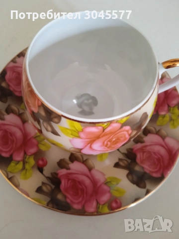 Порцелан японски Arti-M гейша Чаши Сервиз, снимка 2 - Сервизи - 52185292