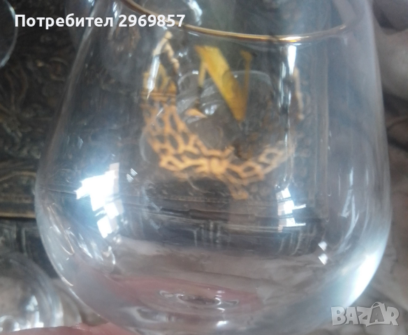 6 броя Чаши за коняк Наполеон маркирани Франция позлата, снимка 9 - Антикварни и старинни предмети - 44921223