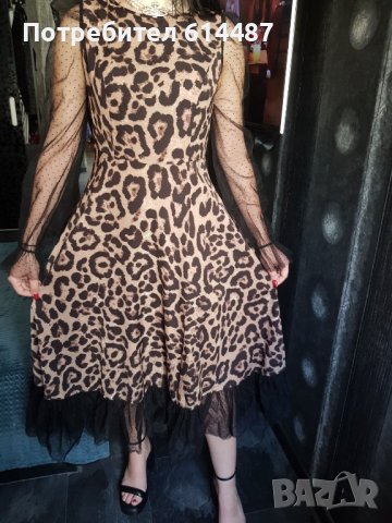 Тигрова рокля на SHEIN , снимка 1 - Рокли - 40896036