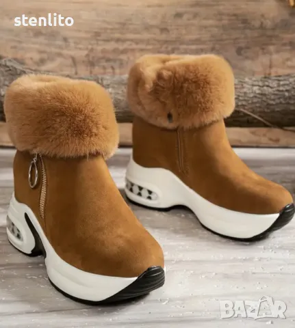 Зимни боти на платформа 37, снимка 3 - Дамски боти - 47987086