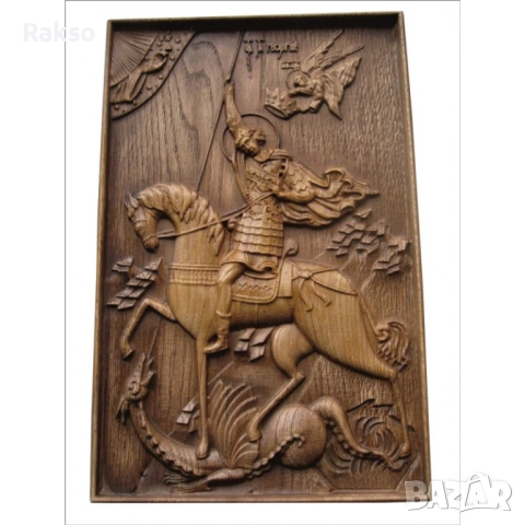 Дърворезба Икона Свети Георги