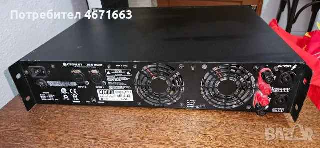 Усилвател CROWN XLS 802, снимка 2 - Ресийвъри, усилватели, смесителни пултове - 55282050