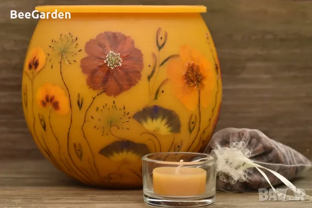 Фенери от пчелен восък, снимка 2 - Декорация за дома - 44648038