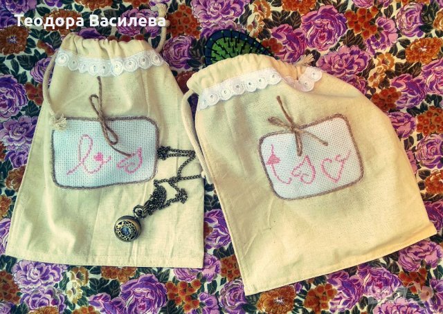 Ретро торбичка с ръчна бродерия. , снимка 3 - Други - 35721163